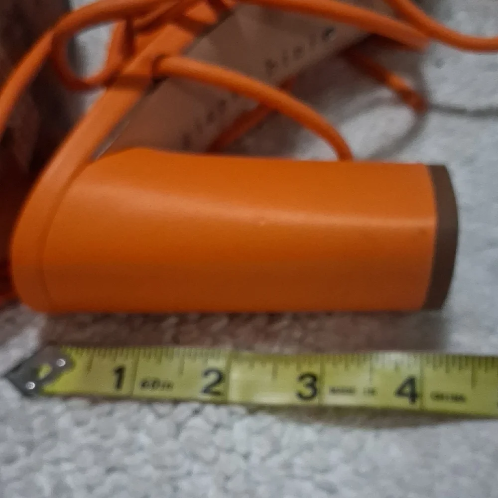 Gianni Bini Vibrant Orange Strappy Heels - Picture 6 of 8